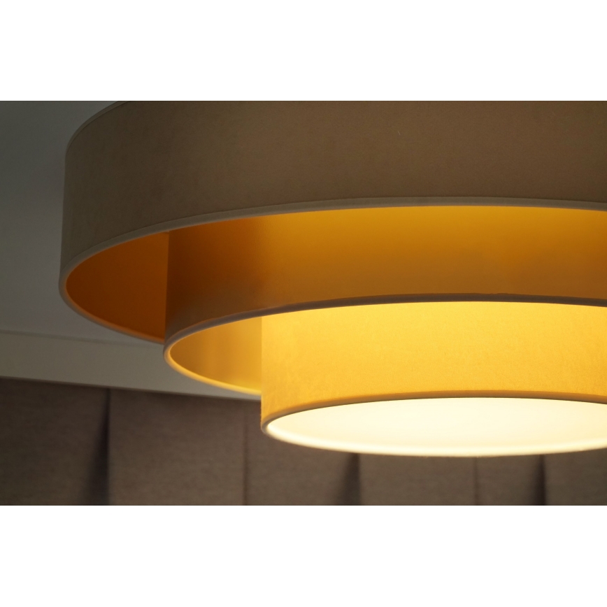 Duolla - LED-Deckenleuchte LUNETA LED/26W/230V d 60 cm 4000K beige/golden/cremefarben