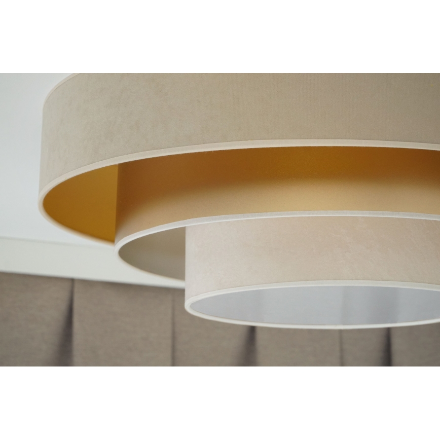 Duolla - LED-Deckenleuchte LUNETA LED/26W/230V d 60 cm 4000K beige/golden/cremefarben