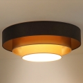 Duolla - LED-Deckenleuchte LUNETA LED/26W/230V d 60 cm 4000K braun/golden/cremefarben