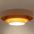 Duolla - LED-Deckenleuchte LUNETA LED/26W/230V d 60 cm 4000K cremefarben/golden/beige