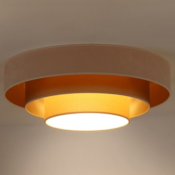 Duolla - LED-Deckenleuchte LUNETA LED/26W/230V d 60 cm 4000K cremefarben/golden/beige