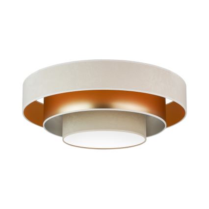 Duolla - LED-Deckenleuchte LUNETA LED/26W/230V d 60 cm 4000K cremefarben/golden/beige