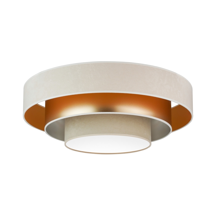 Duolla - LED-Deckenleuchte LUNETA LED/26W/230V d 60 cm 4000K cremefarben/golden/beige