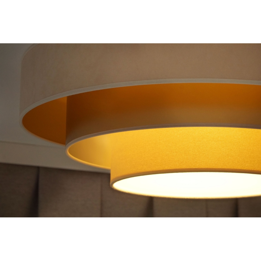 Duolla - LED-Deckenleuchte LUNETA LED/26W/230V d 60 cm 4000K cremefarben/golden/beige