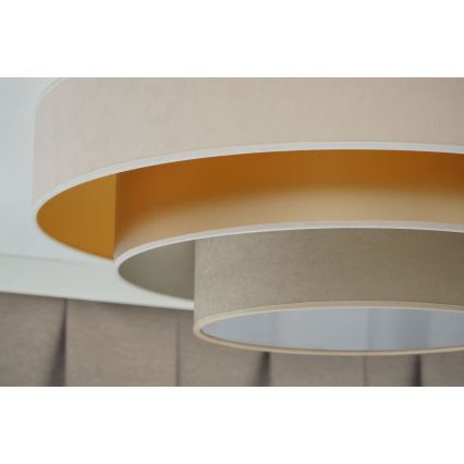 Duolla - LED-Deckenleuchte LUNETA LED/26W/230V d 60 cm 4000K cremefarben/golden/beige