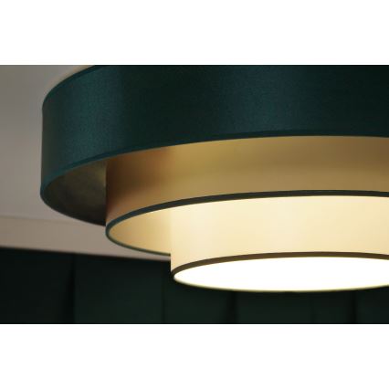 Duolla - LED-Deckenleuchte LUNETA LED/26W/230V d 60 cm 4000K grün/golden/weiß