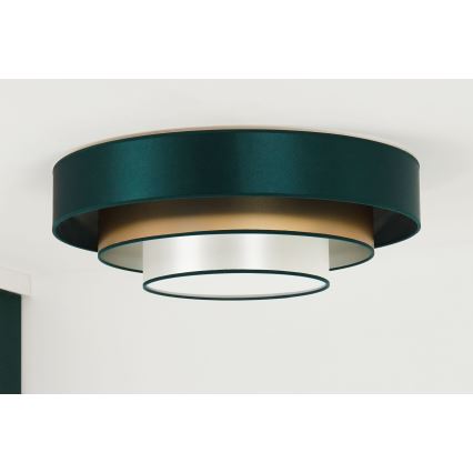 Duolla - LED-Deckenleuchte LUNETA LED/26W/230V d 60 cm 4000K grün/golden/weiß