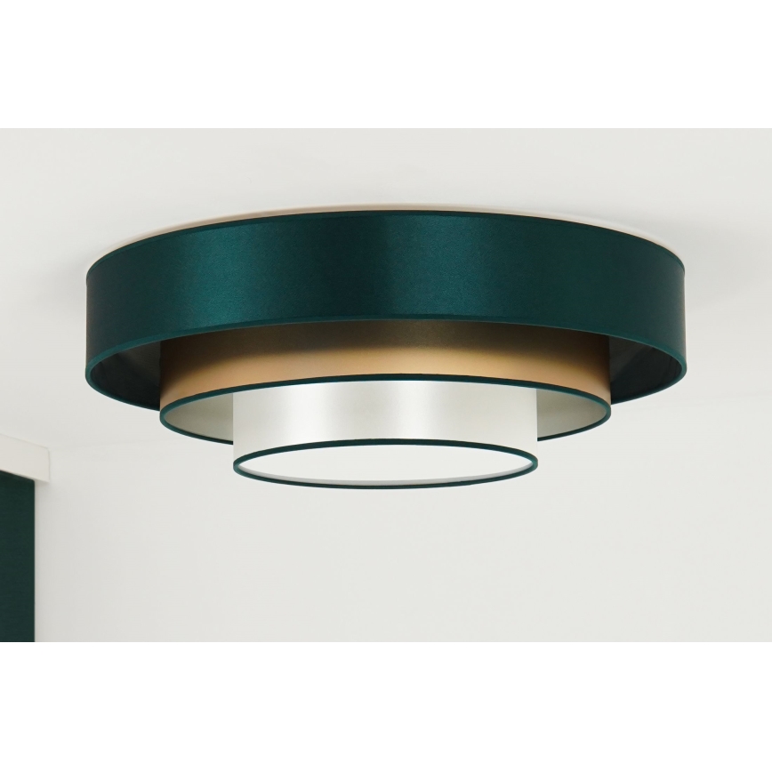 Duolla - LED-Deckenleuchte LUNETA LED/26W/230V d 60 cm 4000K grün/golden/weiß