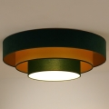 Duolla - LED-Deckenleuchte LUNETA LED/26W/230V d 60 cm 4000K grün/golden