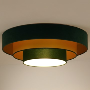 Duolla - LED-Deckenleuchte LUNETA LED/26W/230V d 60 cm 4000K grün/golden