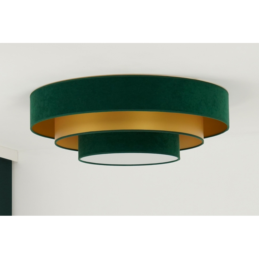 Duolla - LED-Deckenleuchte LUNETA LED/26W/230V d 60 cm 4000K grün/golden
