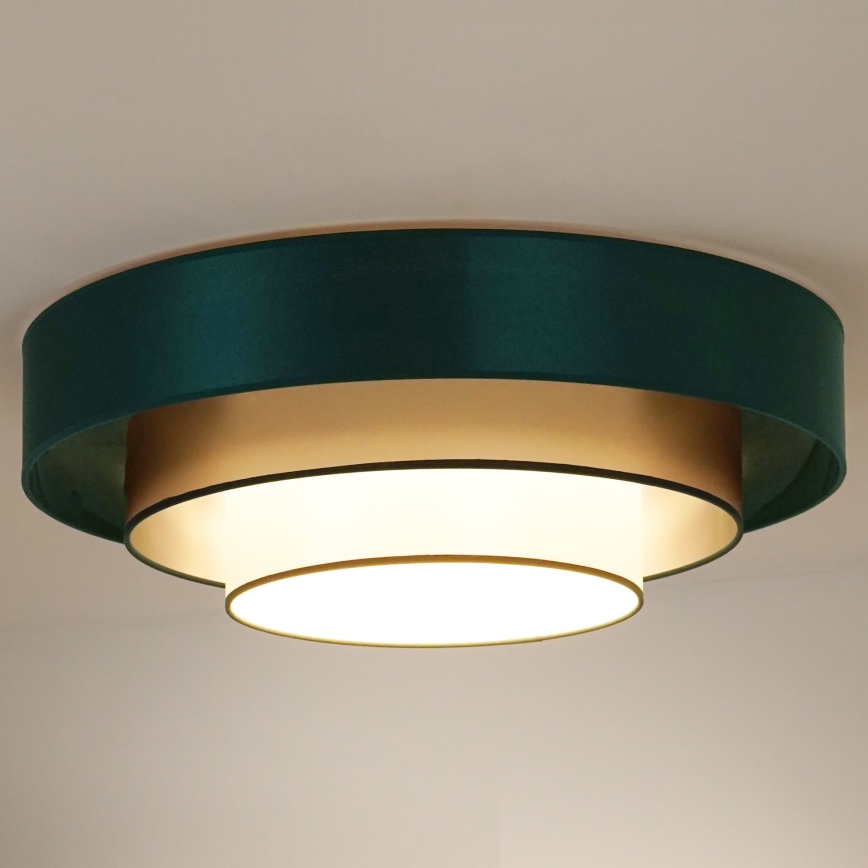Duolla - LED-Deckenleuchte LUNETA LED/26W/230V d 60 cm 4000K grün/golden/weiß