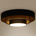 Duolla - LED-Deckenleuchte LUNETA LED/26W/230V d 60 cm 4000K schwarz/golden