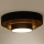 Duolla - LED-Deckenleuchte LUNETA LED/26W/230V d 60 cm 4000K schwarz/golden