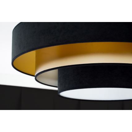 Duolla - LED-Deckenleuchte LUNETA LED/26W/230V d 60 cm 4000K schwarz/golden