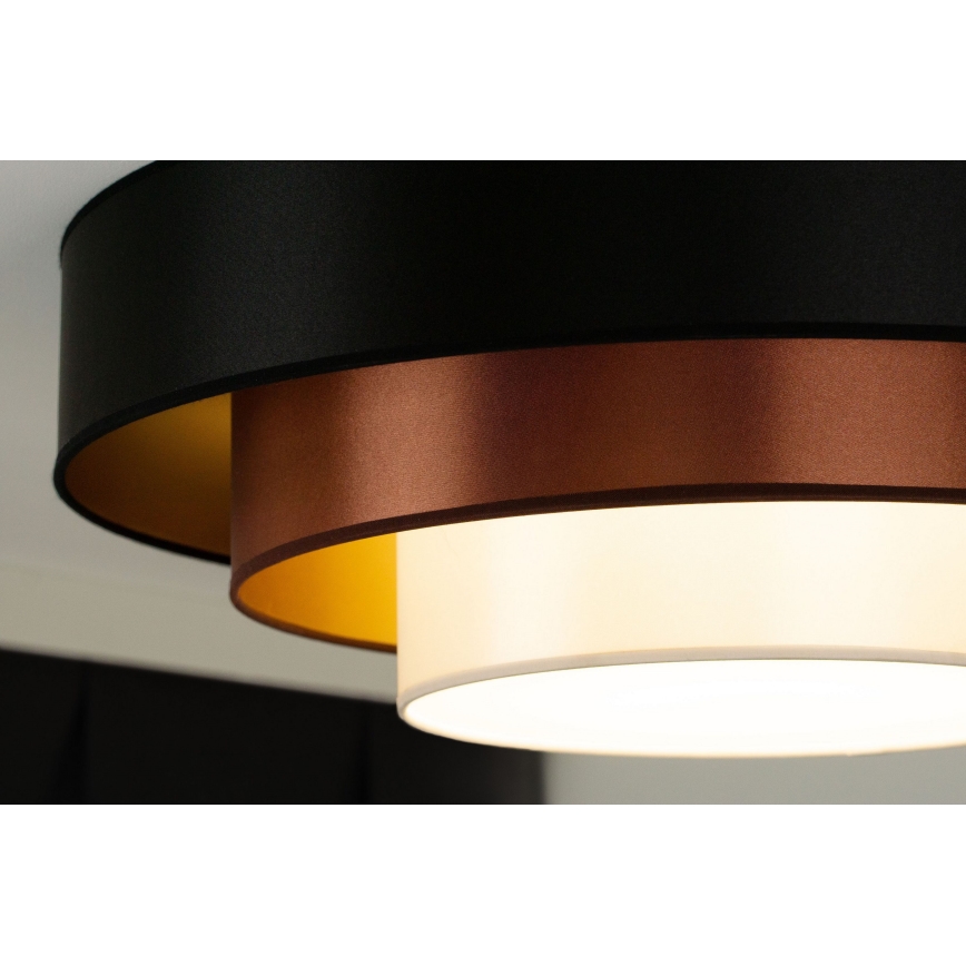 Duolla - LED-Deckenleuchte LUNETA LED/26W/230V d 60 cm 4000K schwarz/kupfern/weiß