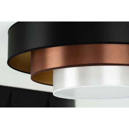 Duolla - LED-Deckenleuchte LUNETA LED/26W/230V d 60 cm 4000K schwarz/kupfern/weiß