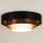 Duolla - LED-Deckenleuchte LUNETA LED/26W/230V d 60 cm 4000K schwarz/kupfern/weiß