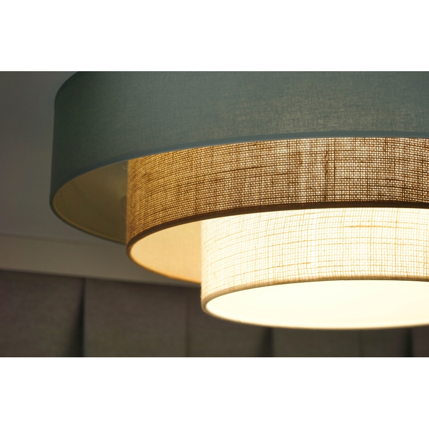 Duolla - LED-Deckenleuchte LUNETA LED/26W/230V d 60 cm 4000K türkisfarben/beige/cremefarben