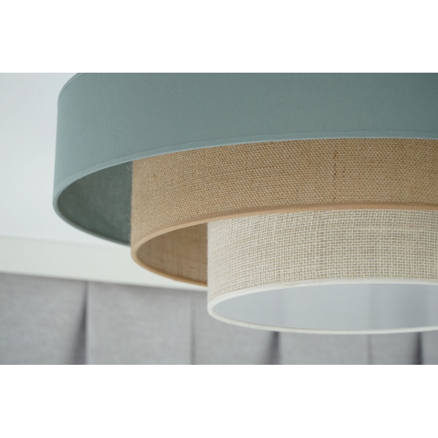 Duolla - LED-Deckenleuchte LUNETA LED/26W/230V d 60 cm 4000K türkisfarben/beige/cremefarben