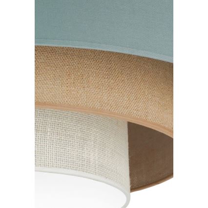 Duolla - LED-Deckenleuchte LUNETA LED/26W/230V d 60 cm 4000K türkisfarben/beige/cremefarben