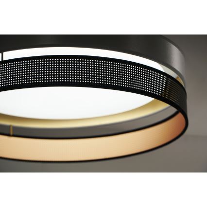 Duolla - LED-Deckenleuchte ROLLER DUO SHINY LED/24W/230V d 45 cm silbern/schwarz