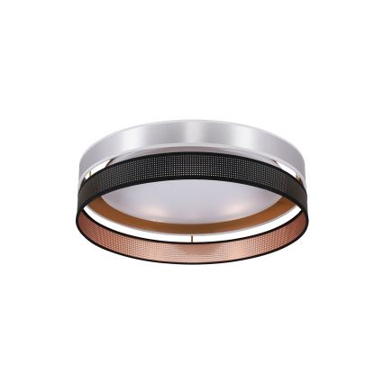 Duolla - LED-Deckenleuchte ROLLER DUO SHINY LED/24W/230V d 45 cm silbern/schwarz