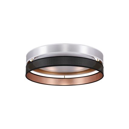 Duolla - LED-Deckenleuchte ROLLER DUO SHINY LED/24W/230V d 45 cm silbern/schwarz