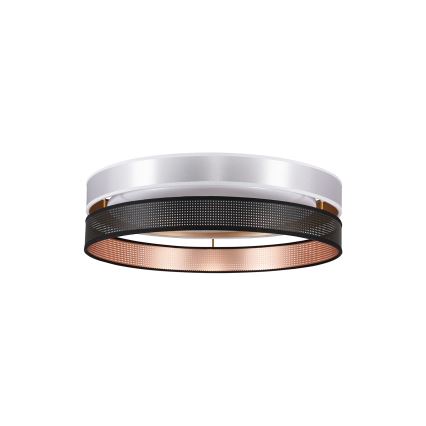 Duolla - LED-Deckenleuchte ROLLER DUO SHINY LED/24W/230V d 45 cm silbern/schwarz