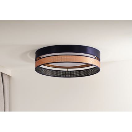 Duolla - LED-Deckenleuchte ROLLER DUO SHINY LED/24W/230V d 45 cm blau/kupfern