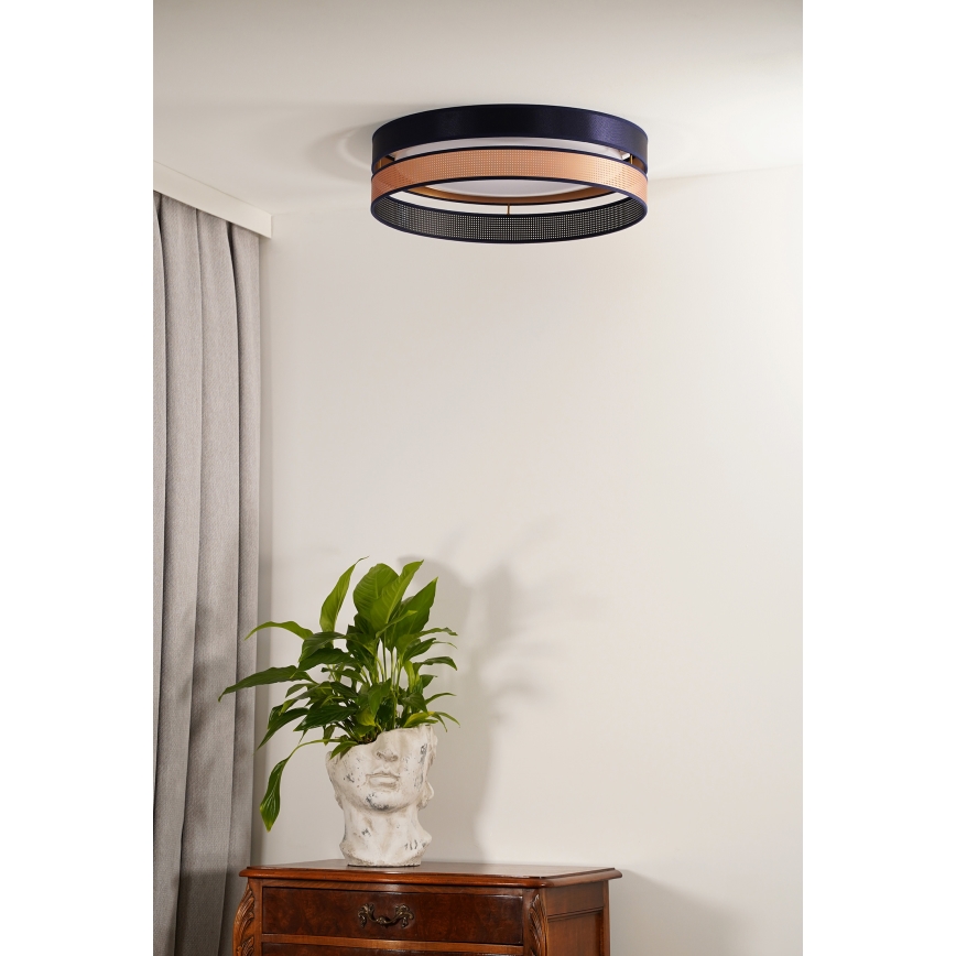 Duolla - LED-Deckenleuchte ROLLER DUO SHINY LED/24W/230V d 45 cm blau/kupfern