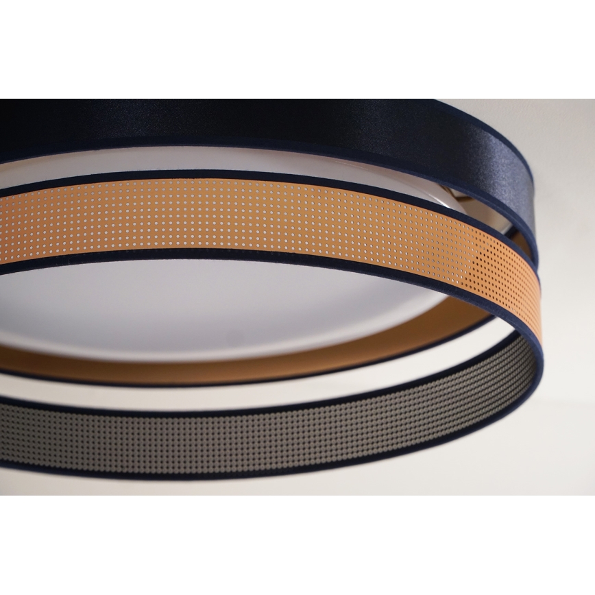 Duolla - LED-Deckenleuchte ROLLER DUO SHINY LED/24W/230V d 45 cm blau/kupfern