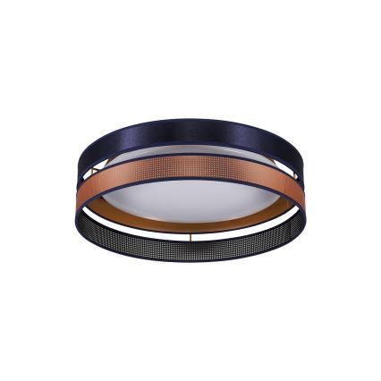 Duolla - LED-Deckenleuchte ROLLER DUO SHINY LED/24W/230V d 45 cm blau/kupfern