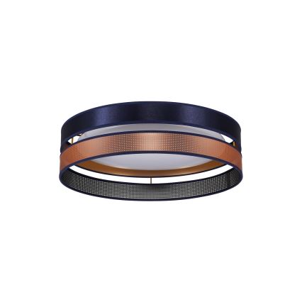 Duolla - LED-Deckenleuchte ROLLER DUO SHINY LED/24W/230V d 45 cm blau/kupfern
