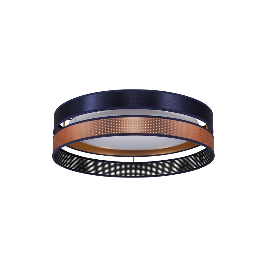 Duolla - LED-Deckenleuchte ROLLER DUO SHINY LED/24W/230V d 45 cm blau/kupfern