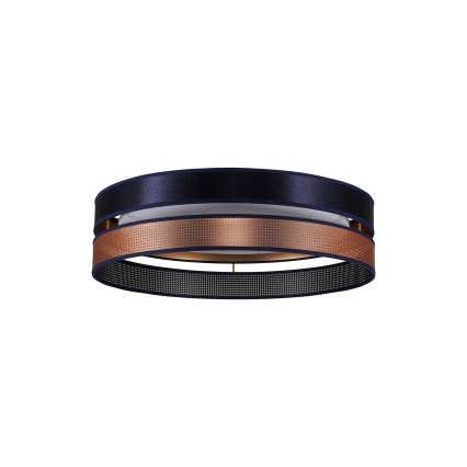 Duolla - LED-Deckenleuchte ROLLER DUO SHINY LED/24W/230V d 45 cm blau/kupfern