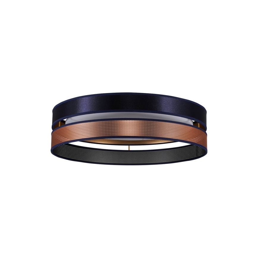 Duolla - LED-Deckenleuchte ROLLER DUO SHINY LED/24W/230V d 45 cm blau/kupfern