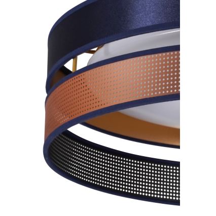 Duolla - LED-Deckenleuchte ROLLER DUO SHINY LED/24W/230V d 45 cm blau/kupfern