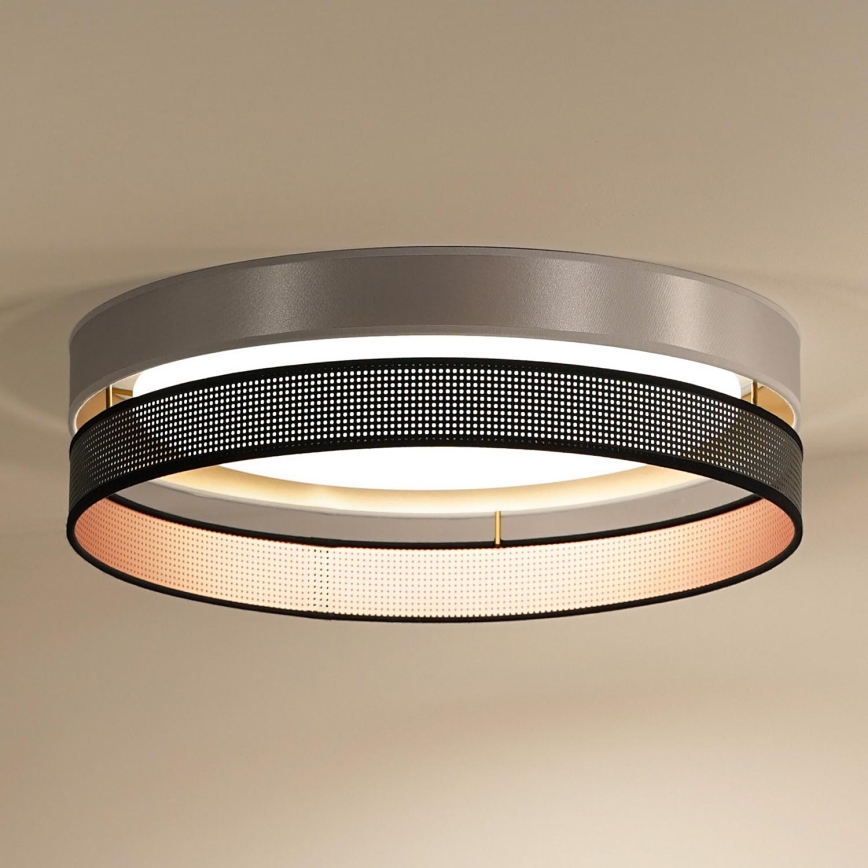 Duolla - LED-Deckenleuchte ROLLER DUO SHINY LED/24W/230V d 45 cm silbern/schwarz