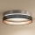 Duolla - LED-Deckenleuchte ROLLER DUO SHINY LED/24W/230V d 45 cm silbern/schwarz