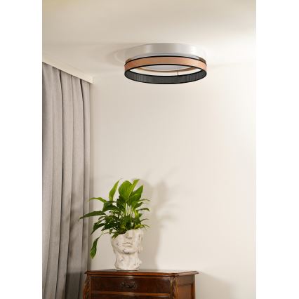 Duolla - LED-Deckenleuchte ROLLER DUO SHINY LED/24W/230V d 45 cm weiß/kupfern