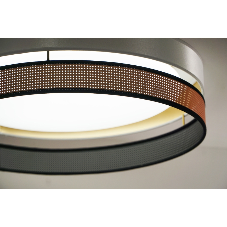 Duolla - LED-Deckenleuchte ROLLER DUO SHINY LED/24W/230V d 45 cm weiß/kupfern