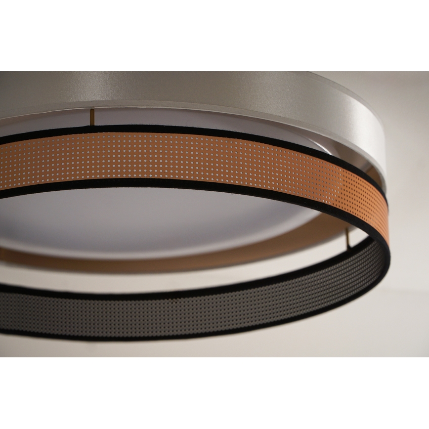 Duolla - LED-Deckenleuchte ROLLER DUO SHINY LED/24W/230V d 45 cm weiß/kupfern