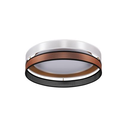 Duolla - LED-Deckenleuchte ROLLER DUO SHINY LED/24W/230V d 45 cm weiß/kupfern