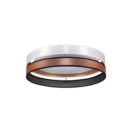 Duolla - LED-Deckenleuchte ROLLER DUO SHINY LED/24W/230V d 45 cm weiß/kupfern