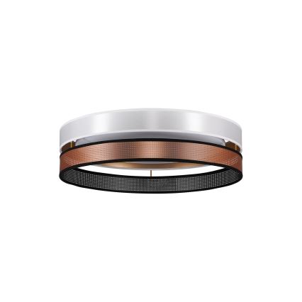 Duolla - LED-Deckenleuchte ROLLER DUO SHINY LED/24W/230V d 45 cm weiß/kupfern