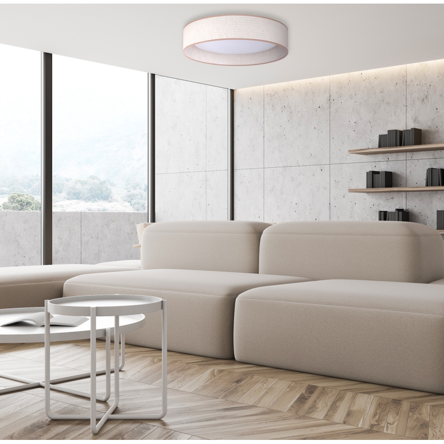 Duolla - LED-Deckenleuchte ROLLER LED/24W/230V d 45 cm beige
