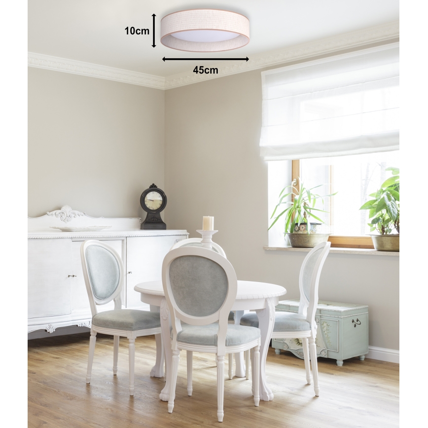 Duolla - LED-Deckenleuchte ROLLER LED/24W/230V d 45 cm beige