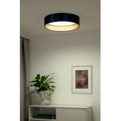 Duolla - LED-Deckenleuchte ROLLER LED/24W/230V d 45 cm blau/golden