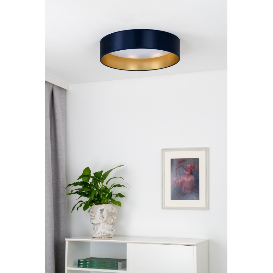 Duolla - LED-Deckenleuchte ROLLER LED/24W/230V d 45 cm blau/golden